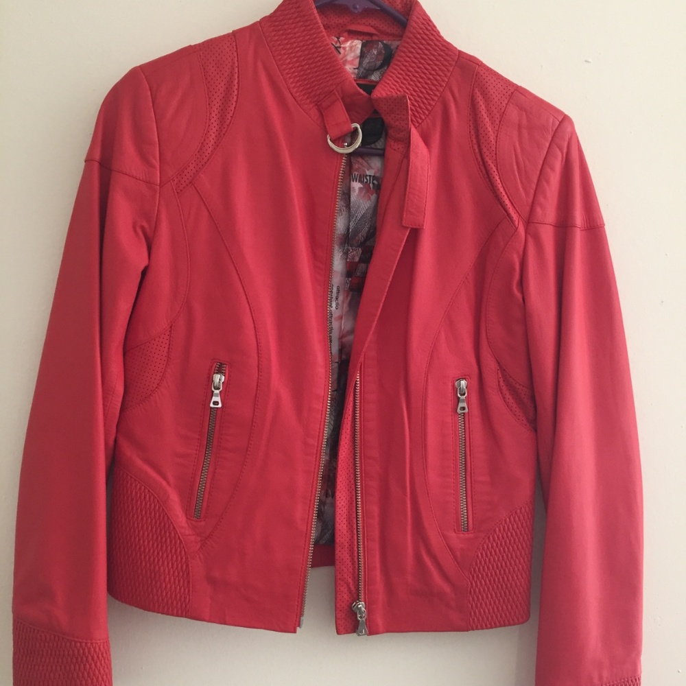 Women's leather jacket